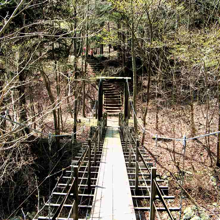 東海自然歩道「吊り橋」